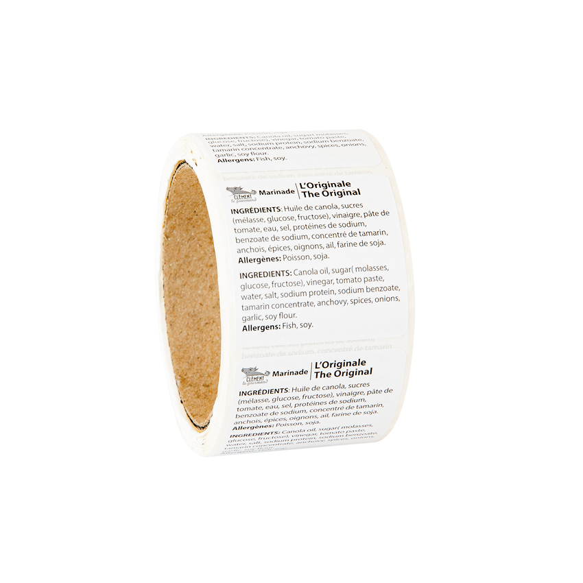 Marinade label-Original