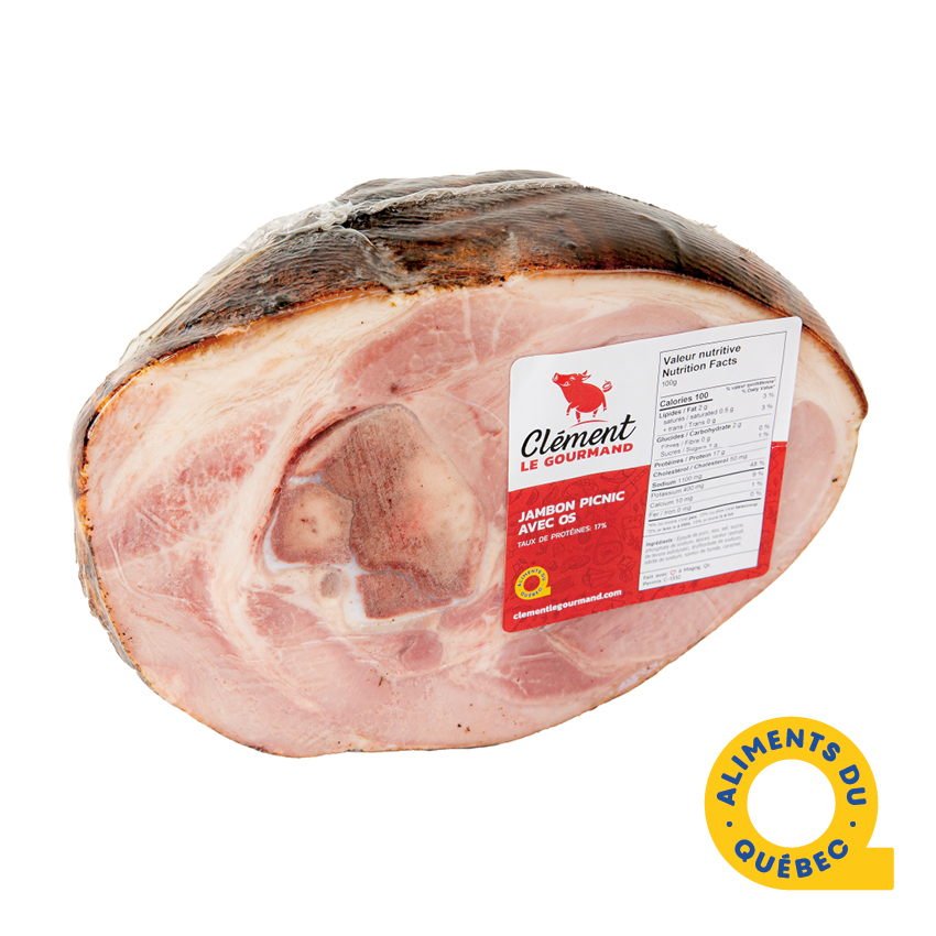 Picnic bone-in ham - half