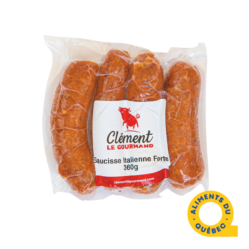 Grosses saucisses Italienne Forte Préemballé 6x4un